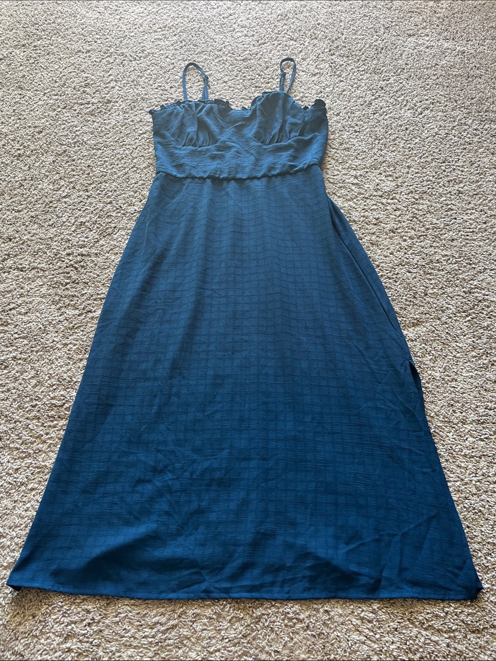 Lily Rose Sleeveless Ruffle Maxi Dress